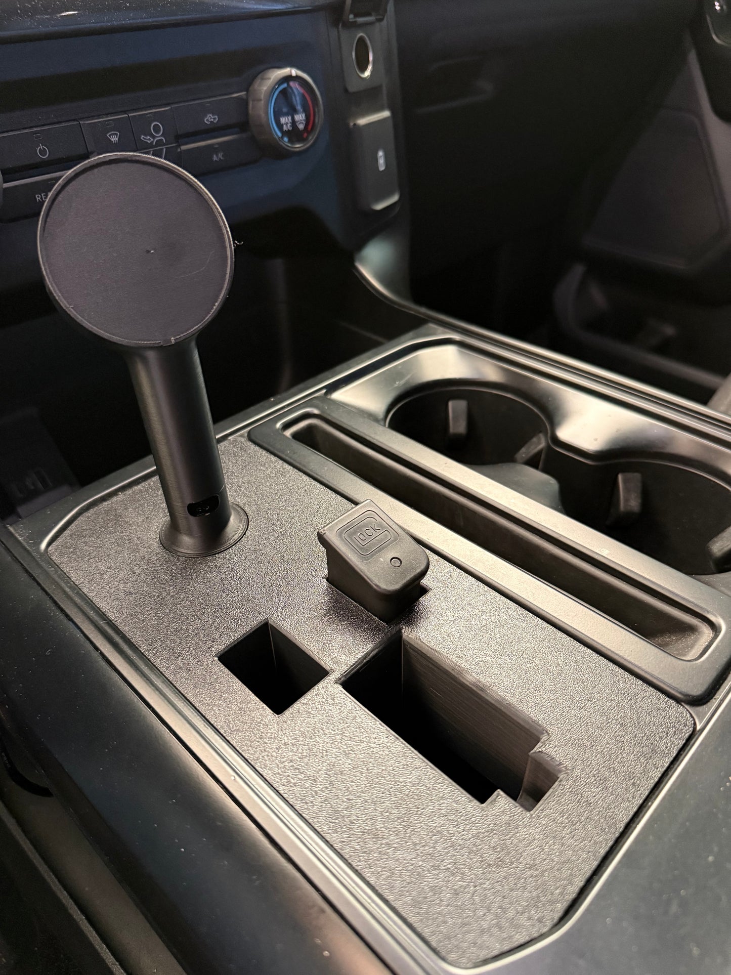 Pistol phone holder combo for 2021-2025 Ford F150